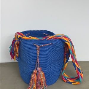 Wayuu Tribe crossbody bag blue